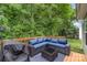 Cozy patio area with comfortable outdoor seating and a grill, perfect for entertaining at 1405 Amberlight Cir, Salisbury, NC 28144