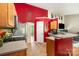 Open kitchen layout seamlessly flows into the dining and living spaces at 1533 Moss Creek Dr, Harrisburg, NC 28075