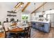 Beautiful open kitchen featuring a large island, modern appliances, and hardwood floors at 1621 Brookdale Ave, Charlotte, NC 28210