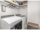 Clean laundry room with modern washer and dryer at 1621 Brookdale Ave, Charlotte, NC 28210