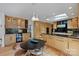 Modern kitchen with stainless steel appliances, granite countertops, and a center island at 2600 Cloister Dr, Charlotte, NC 28211