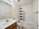 Standard bathroom featuring a single sink vanity and a tub with shower at 3014 Robin Terry Ct, Charlotte, NC 28208