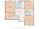 Second floor plan featuring bedrooms, baths, laundry and walk-in closets at 3014 Robin Terry Ct, Charlotte, NC 28208