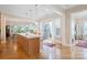 Spacious kitchen island with granite countertops and ample cabinet space at 499 Granite Lake Ct, Denver, NC 28037