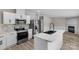 Contemporary kitchen boasting stainless steel appliances, and an elegant counter-top with backsplash at 5606 S Rocky River Rd, Monroe, NC 28112