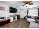 Comfortable living room with a modern TV console and stylish decor at 7527 Finnigan Rd, Charlotte, NC 28215
