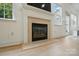 Elegant fireplace with decorative mantle, a focal point in a cozy living area at 9856 Caldwell Depot Rd, Cornelius, NC 28031