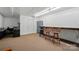 The basement has been remodeled and features updated flooring, paint and lighting at 9950 Foil Rd, Mount Pleasant, NC 28124