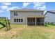 Exterior rear view of home with a covered patio at 10045 Carousel Corral Dr, Midland, NC 28107