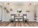 Stylish foyer with modern decor, decorative lighting and chair rail at 10045 Carousel Corral Dr, Midland, NC 28107