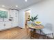 Cozy dining nook with a round wooden table, perfect for intimate meals and gatherings at 1152 Penrose Ln, Charlotte, NC 28217