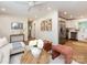 Open living space showing the living room and kitchen, blending comfort with functionality at 1152 Penrose Ln, Charlotte, NC 28217