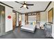 Versatile bedroom with built-in Murphy bed, stylish decor, and ample storage solutions at 164 Twin Sisters Ln, Mooresville, NC 28117