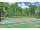 Community fenced basketball court with well-maintained landscaping at 18605 Ruffner Dr # 3E, Cornelius, NC 28031