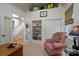 Cozy living room with a comfortable reading nook, built-in shelves, and ample storage space at 258 Patterson'S Bridge None, New London, NC 28127