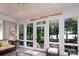 Bright sun room showcasing multiple windows and lake view, seamlessly blending indoor and outdoor living at 258 Patterson'S Bridge None, New London, NC 28127