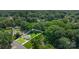 Aerial view of a home in a lovely neighborhood with lush trees, highlighting the property's location at 3615 Kempton Pl, Charlotte, NC 28208