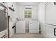 Bright laundry area with modern washer and dryer units, ample storage at 3615 Kempton Pl, Charlotte, NC 28208