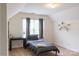 Cozy bedroom with a vaulted ceiling, carpet flooring, and a window for natural light at 435 Riverwalk Nw Dv, Concord, NC 28027