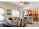Cozy living room with comfortable seating, natural light, and an open layout, perfect for Gathering gatherings at 435 Riverwalk Nw Dv, Concord, NC 28027