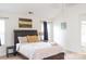 Bright main bedroom with vaulted ceiling, ensuite bathroom, and carpet flooring at 435 Riverwalk Nw Dv, Concord, NC 28027