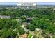 Overhead aerial view of the property near restaurants and shopping at 4562 Rockford Ct, Charlotte, NC 28209