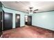 Bedroom featuring brown carpet and access to a bathroom at 51 Emily Ln, Taylorsville, NC 28681
