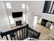 A spacious living room boasts natural light, a fireplace, and an open-concept kitchen view at 5953 Prescott Ct # 3105, Charlotte, NC 28269