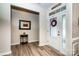 Bright foyer with wood floors and decor at 6038 Durango Way, Denver, NC 28037
