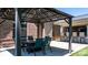A lovely outdoor patio with seating under a metal pergola at 73 41St Nw Ave, Hickory, NC 28601
