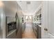 Modern kitchen features stainless steel appliances, grey cabinetry, and an eat-in breakfast nook at 7642 Rolling Meadows Ln, Huntersville, NC 28078