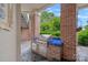 Outdoor kitchen with a built-in grill, perfect for entertaining at 8800 Covey Rise Ct, Charlotte, NC 28226