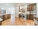Gourmet kitchen featuring stainless steel appliances, wood cabinets, and a spacious layout at 9202 Arlington Hills Dr, Mint Hill, NC 28227