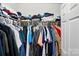 Walk-in closet provides ample storage space for clothes and accessories at 1005 Exodus Ct, Monroe, NC 28110