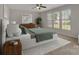 A calming bedroom featuring a bed with a neutral color palette and great natural light at 1111 Balcorn Pl, Charlotte, NC 28214