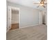 Bedroom featuring neutral walls, carpet and an open door view to an en-suite bath at 1111 Balcorn Pl, Charlotte, NC 28214