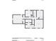 Second floor plan featuring multiple bedrooms, bathrooms, and closet spaces at 1111 Balcorn Pl, Charlotte, NC 28214
