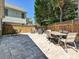This beautiful backyard includes a paver patio with plenty of space for tables and chairs to entertain at 17732 Kings Point Dr, Cornelius, NC 28031