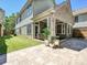 This home has a wonderful backyard patio with a grassy lawn and patio for relaxing and entertaining at 17732 Kings Point Dr, Cornelius, NC 28031