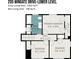 Second floor plan showcasing the layout of the main bedroom, bathroom, walk-in closet and bedrooms at 205 Wingate Dr, Stanley, NC 28164