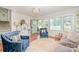 Cozy living room featuring hardwood floors, plush seating, and natural light at 205 Wingate Dr, Stanley, NC 28164