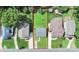 Aerial view of the property showcasing the expansive lot and neighborhood at 2117 Yadkin Ave, Charlotte, NC 28205