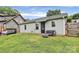 Backyard with small patio and furniture at 2117 Yadkin Ave, Charlotte, NC 28205