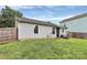 Back of home with outdoor seating area in large backyard at 2117 Yadkin Ave, Charlotte, NC 28205