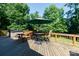 Backyard deck with outdoor furniture and a hot tub at 2168 Sunset Cir, Fort Mill, SC 29715