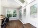 Light-filled sunroom featuring multiple windows and a skylight that floods the space with natural light at 2168 Sunset Cir, Fort Mill, SC 29715