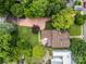 Birds eye view of home showing backyard, garage and proximity to neighbors at 217 S Ellis St, Salisbury, NC 28144