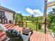 Charming back deck with lake views, fire pit, and cozy seating at 2325 Perry Rd, Denver, NC 28037