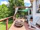 Entertaining back deck featuring an outdoor fire pit and comfortable seating at 2325 Perry Rd, Denver, NC 28037