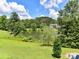 Backyard with pond and house visible in the distance and a firepit seating area at 2325 Perry Rd, Denver, NC 28037